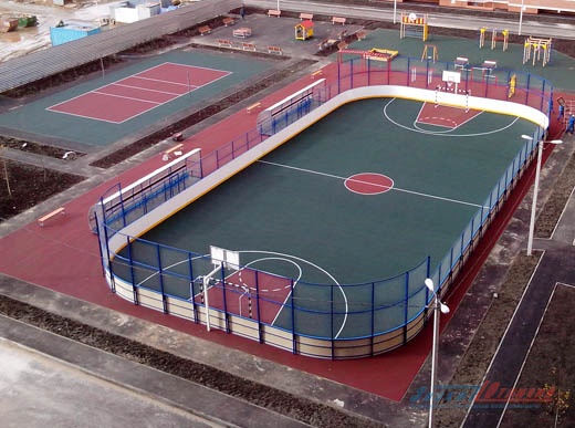 Пример выполненного мини стадиона в Москве